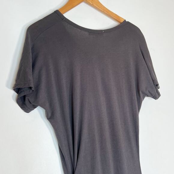 Front Row Shop Grey Twist-front Tee T-shirt Shirt Dress - Picture 9 of 12